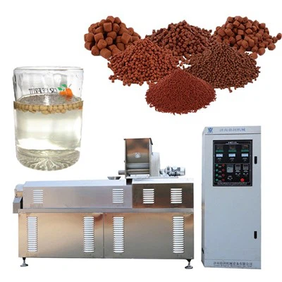 Fischfutter macht die Maschine schwimmend